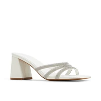 Crown White Overflow Women's Heeled mules