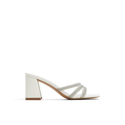 Crown White Overflow Women's Heeled mules