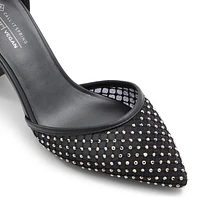 Daliaa Noir Toile Filet Femmes Talons chatons | Boutique Spring Canada