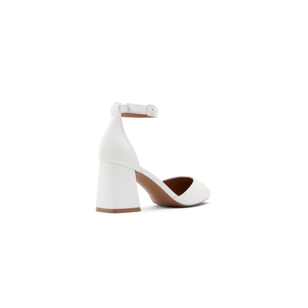 Daliaa White Women's Block Heels