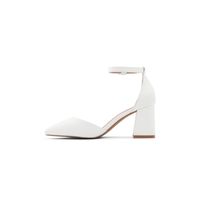 Daliaa White Women's Block Heels