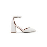 Daliaa White Women's Block Heels