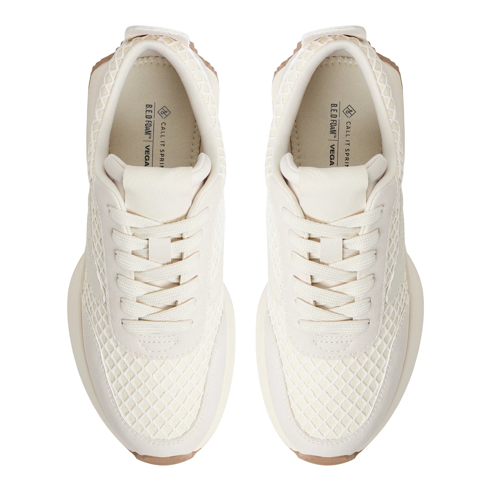Danie Light Grey Women's White Sneakers