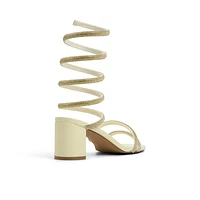 Edesssa Light Yellow Women's Block Heels