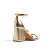 Elianaa Gold Women's Block Heels