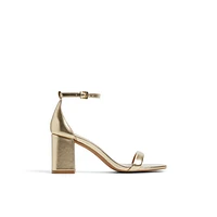 Elianaa Gold Women's Block Heels