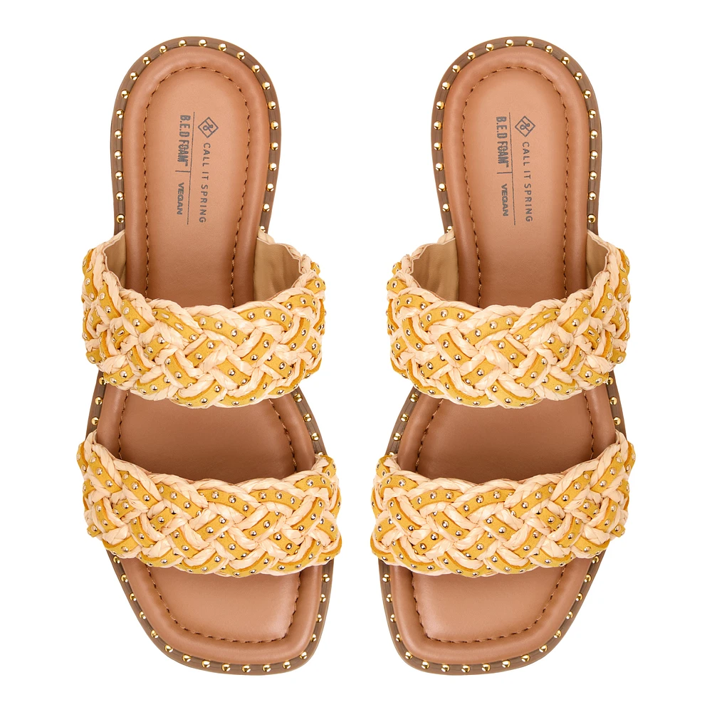 Eloiisa Light Yellow Women's Slides