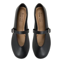Elyiaa Noir Synthetic Femmes Ballerines | Boutique Spring Canada