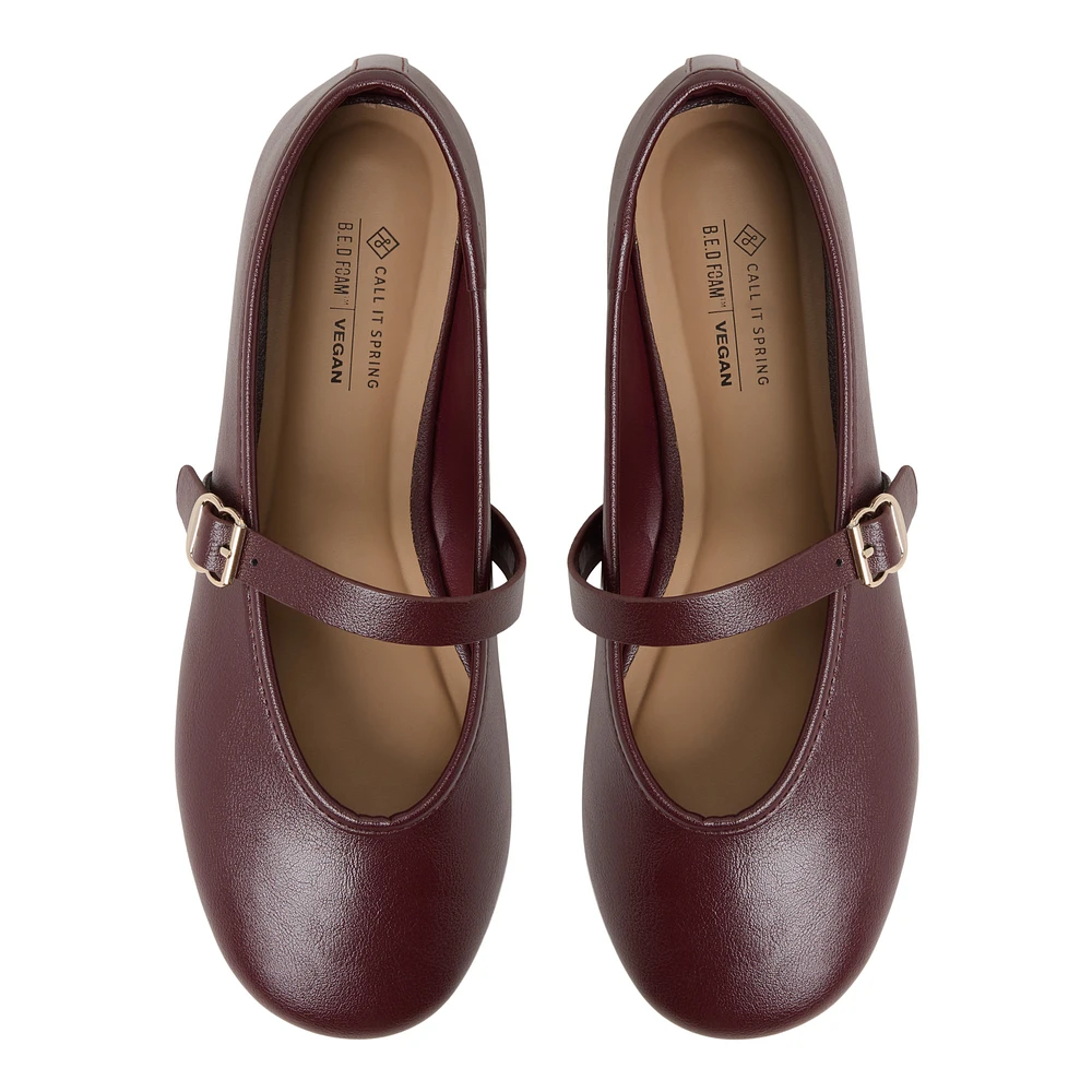 Elyiaa Bordo Femmes Ballerines | Boutique Spring Canada