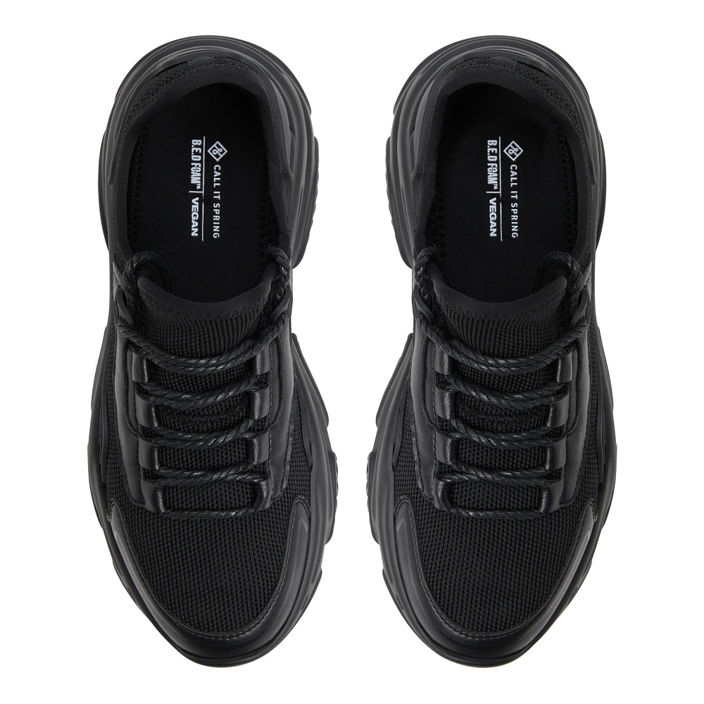 Elyza Black Women's Athleisure Shoes