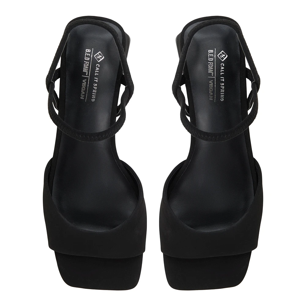 Faiith Black Women's Low-mid Heels