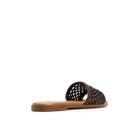 Fernn Marron Foncé Femmes Claquettes | Boutique Spring Canada