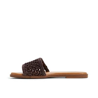 Fernn Marron Foncé Femmes Claquettes | Boutique Spring Canada