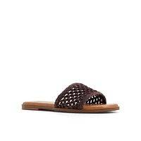 Fernn Marron Foncé Femmes Claquettes | Boutique Spring Canada