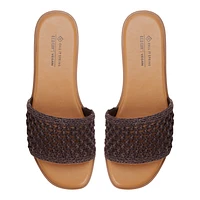 Fernn Marron Foncé Femmes Claquettes | Boutique Spring Canada