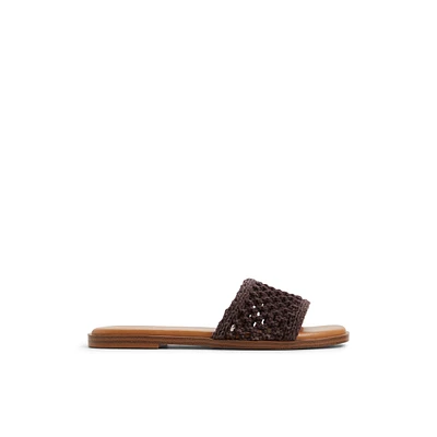 Fernn Marron Foncé Femmes Claquettes | Boutique Spring Canada