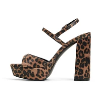 Fiercee Marron Multi Femmes Chaussures sacs motif animal | Boutique Spring Canada