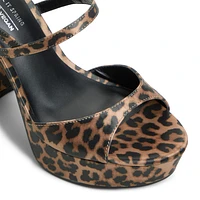 Fiercee Brown Multi Women's Animal Print Shoes Bags