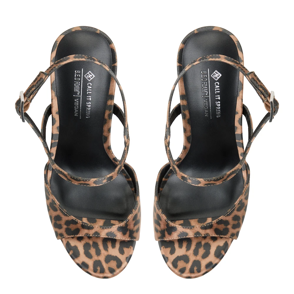 Fiercee Marron Multi Femmes Chaussures sacs motif animal | Boutique Spring Canada