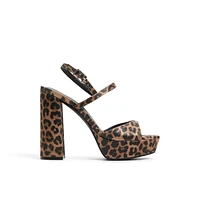 Fiercee Marron Multi Femmes Chaussures sacs motif animal | Boutique Spring Canada