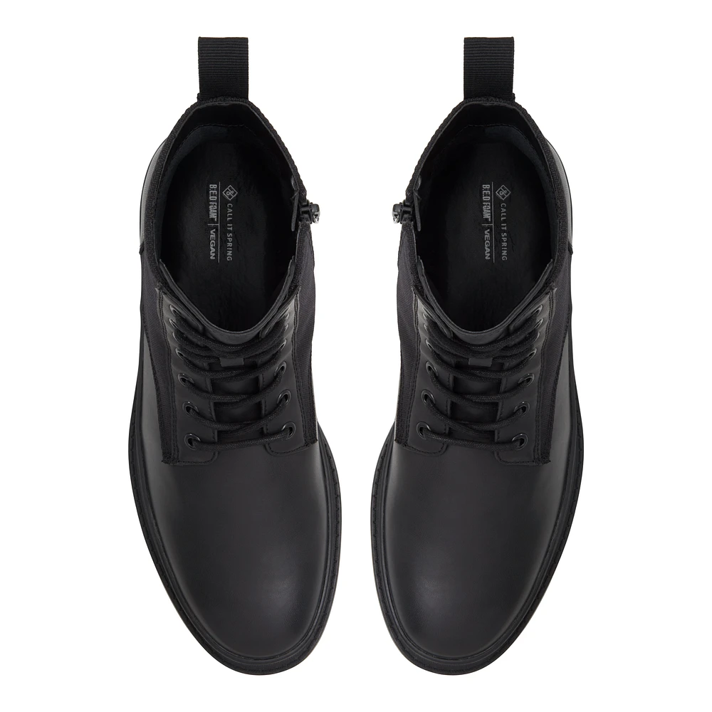 Fleetwood Black Men's Lace-up Boots