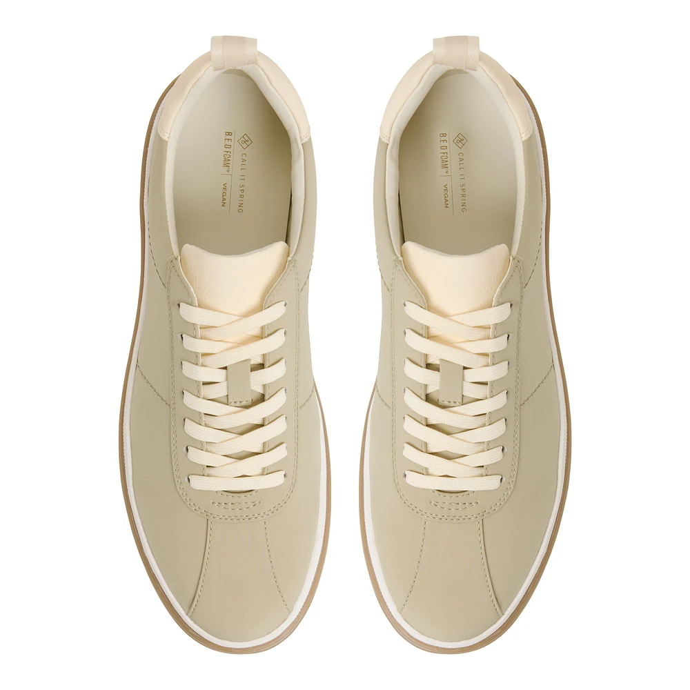 Fontaine Khaki Men's Dress Sneakers