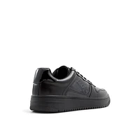 Freshh_h Other Black Synthetic Patent Men's Retro Sneakers