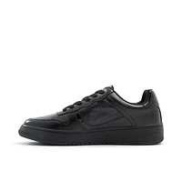 Freshh_h Other Black Synthetic Patent Men's Retro Sneakers