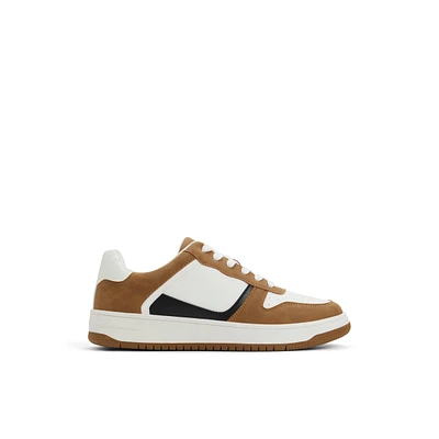 Freshh_h Brown Multi Synthetic Mixed Material Men's Retro Sneakers