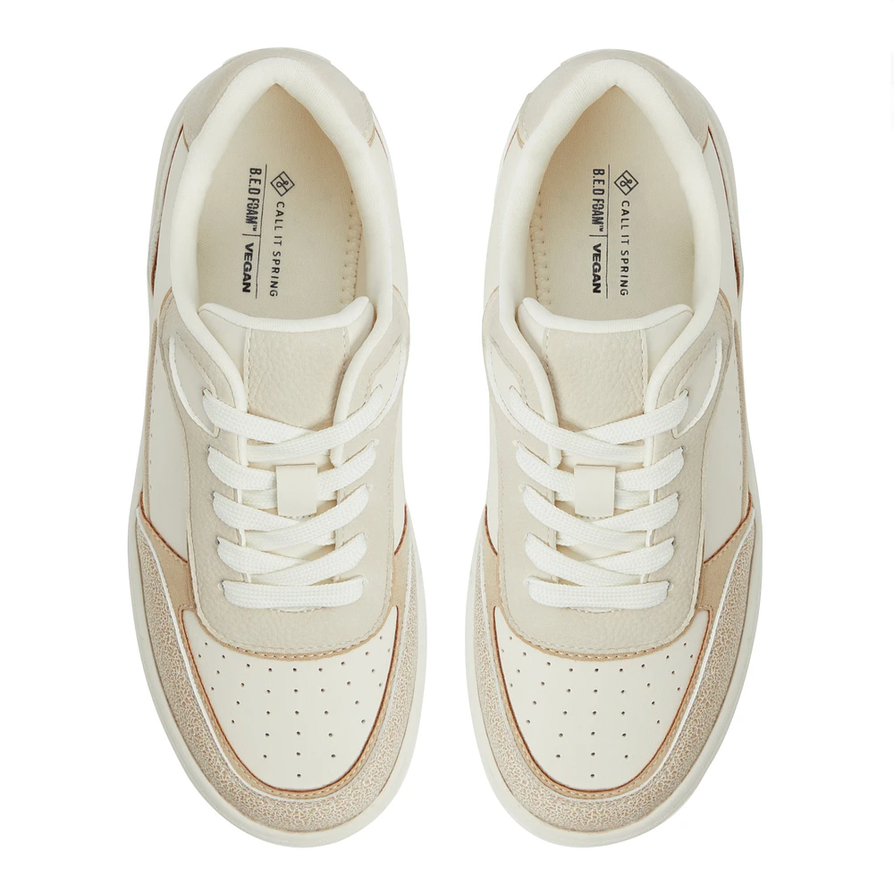 Freshy Open Beige Women's White Sneakers