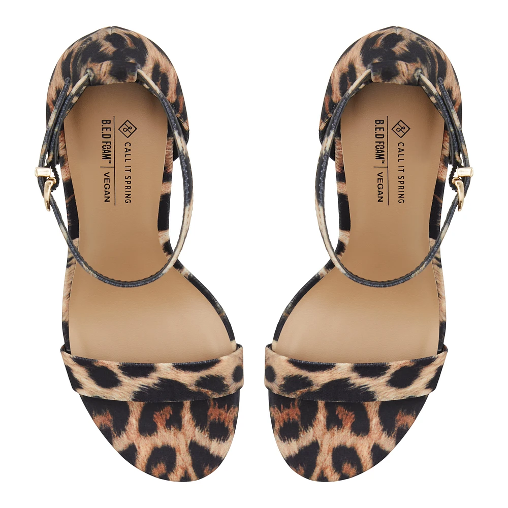 Fridda Marron Multi Femmes Chaussures sacs motif animal | Boutique Spring Canada