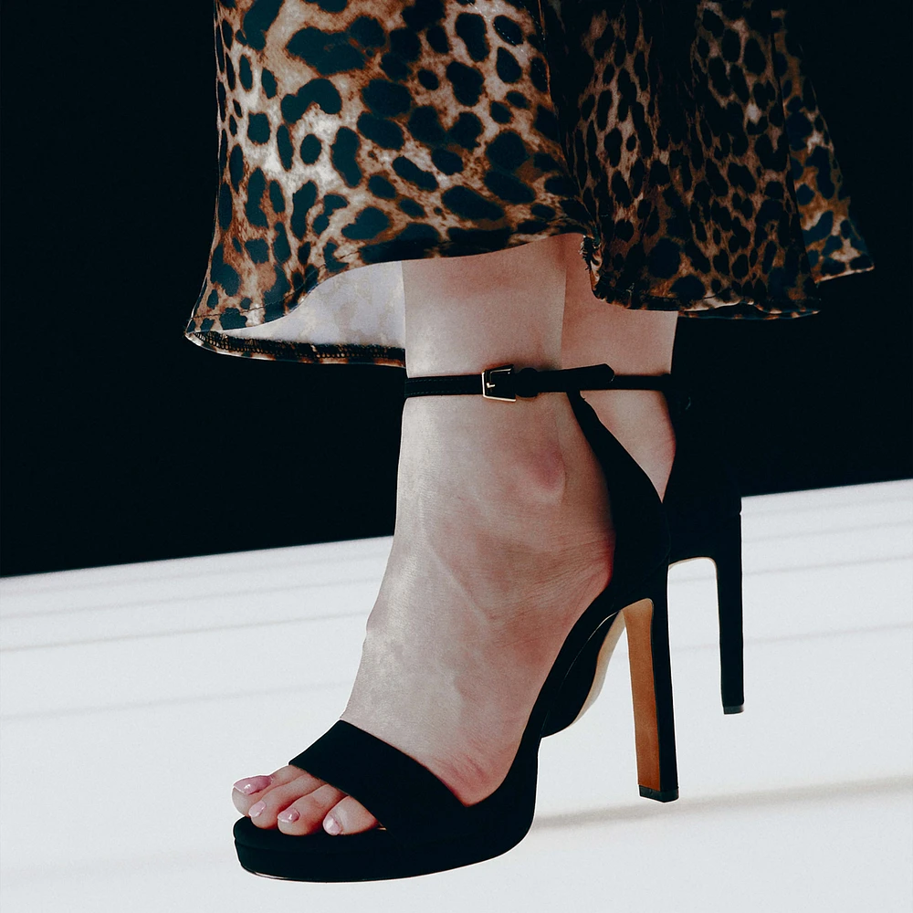 Gemmma Noir Femmes Talons plateforme | Boutique Spring Canada