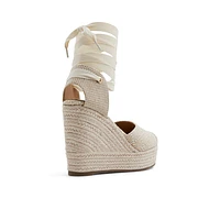 Goldiie Naturel Ouvert Femmes Talons compensés | Boutique Spring Canada