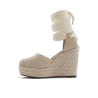 Goldiie Naturel Ouvert Femmes Talons compensés | Boutique Spring Canada