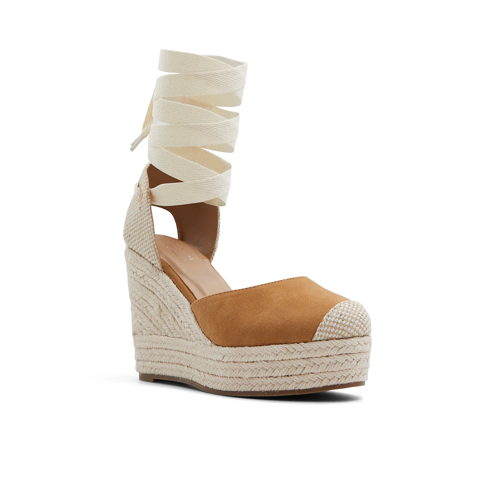 Goldiie Cognac Women's Wedges