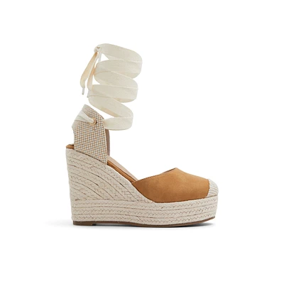 Goldiie Cognac Women's Wedges