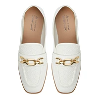 Graceyy White Women's Loafers