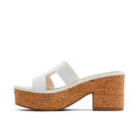 Halerria Blanc Femmes Talons plateforme | Boutique Spring Canada