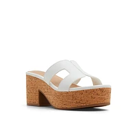 Halerria Blanc Femmes Talons plateforme | Boutique Spring Canada