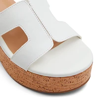 Halerria Blanc Femmes Talons plateforme | Boutique Spring Canada