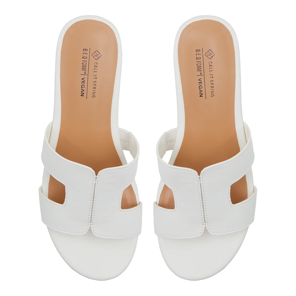 Halerria Blanc Femmes Talons plateforme | Boutique Spring Canada
