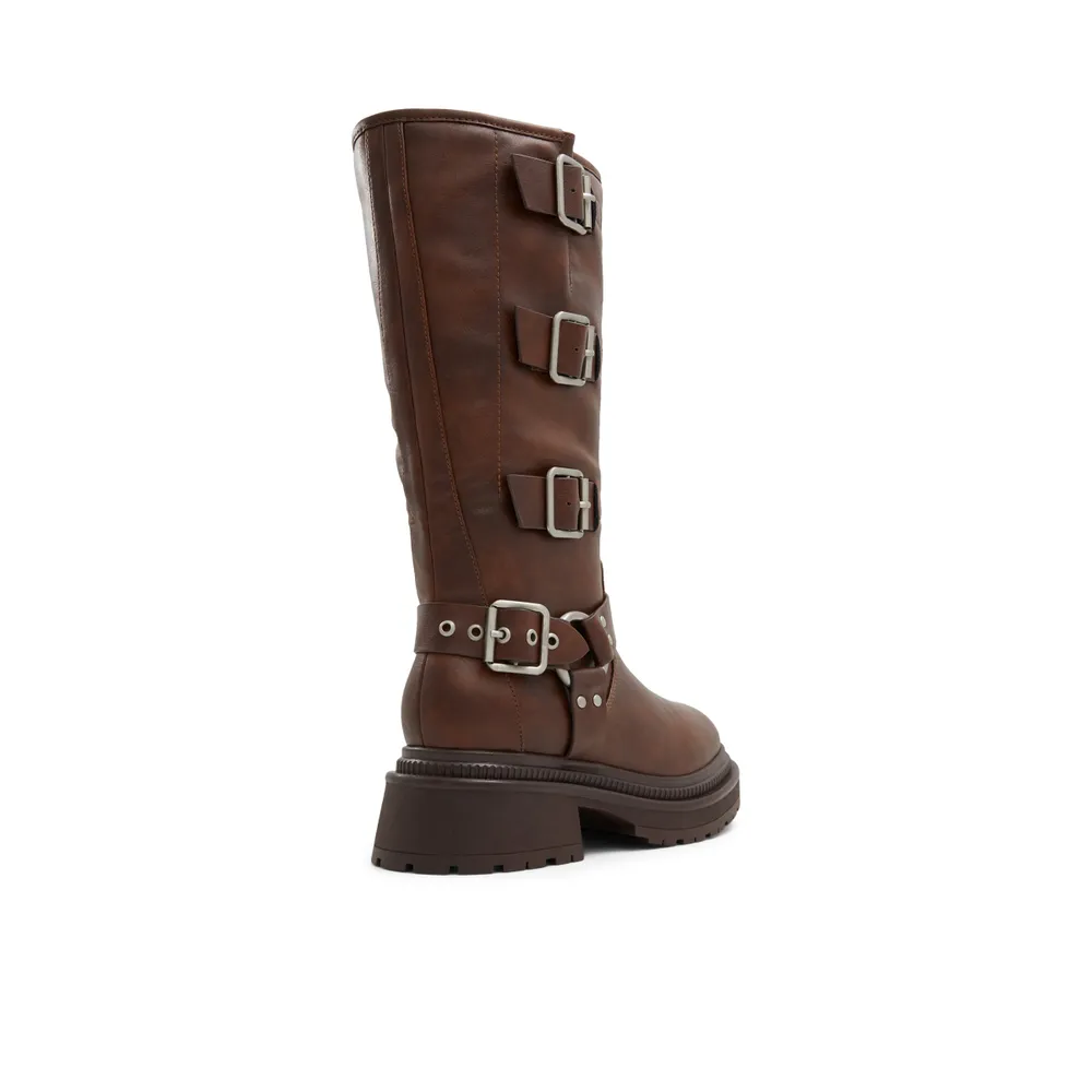 Harleyy Mid heel tall boots - Lug sole