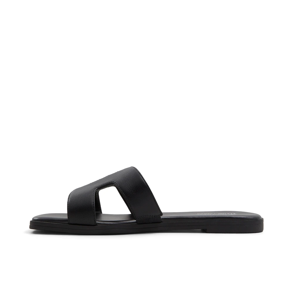 Haylee Noir Femmes Claquettes | Boutique Spring Canada