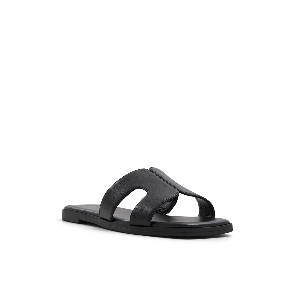 Haylee Noir Femmes Claquettes | Boutique Spring Canada