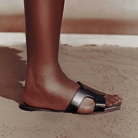 Haylee Noir Femmes Claquettes | Boutique Spring Canada