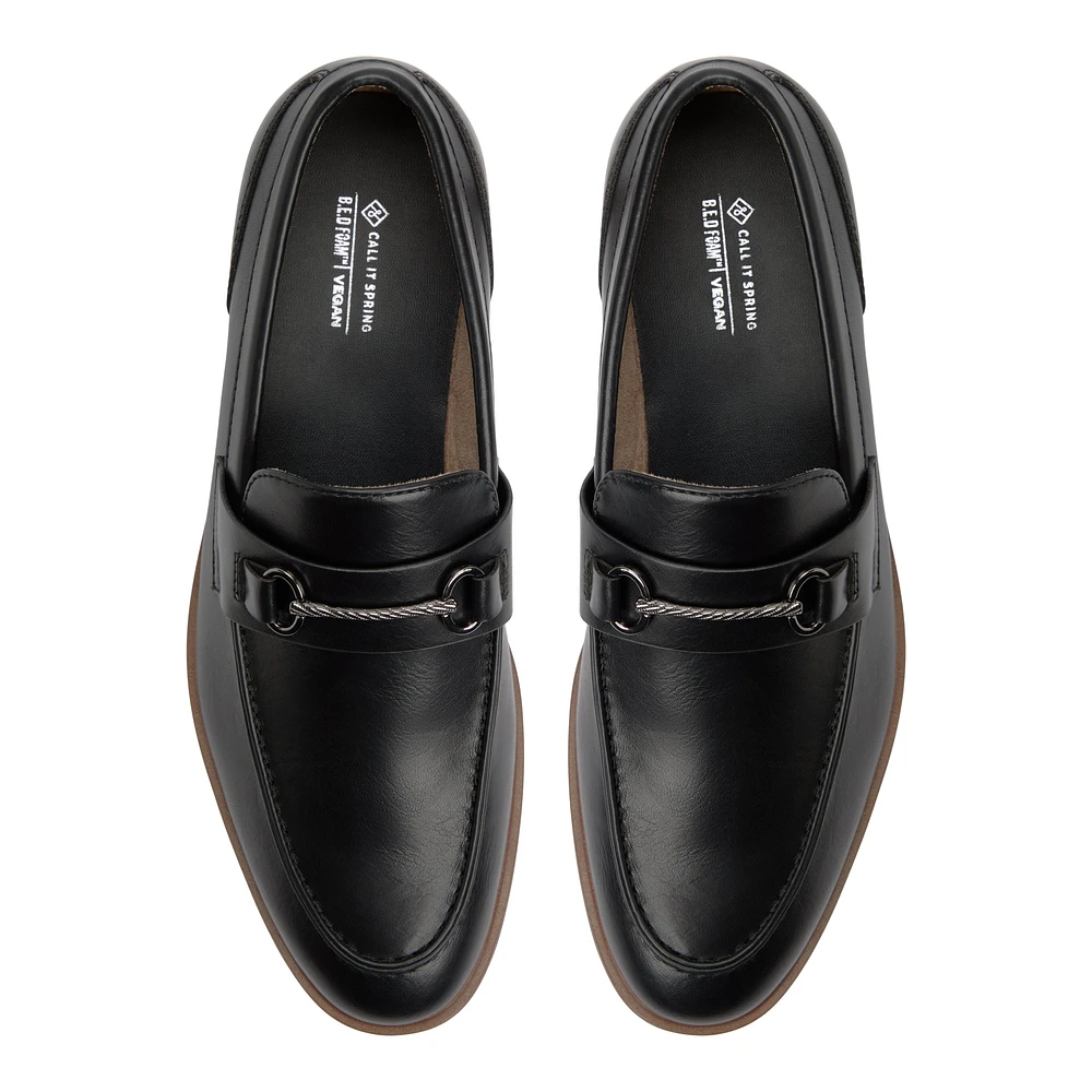 Hearthcliff Noir Hommes Mocassins | Boutique Spring Canada