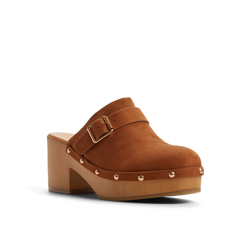 Heidilou Cognac Women's Chunky Heels