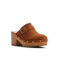 Heidilou Cognac Women's Chunky Heels