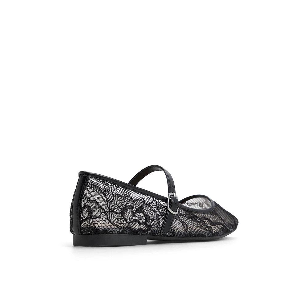 Janeyy Noir Ouvert Femmes Ballerines | Boutique Spring Canada