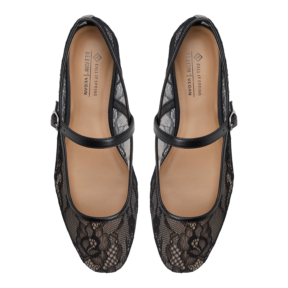 Janeyy Open Black Women's Ballerinas